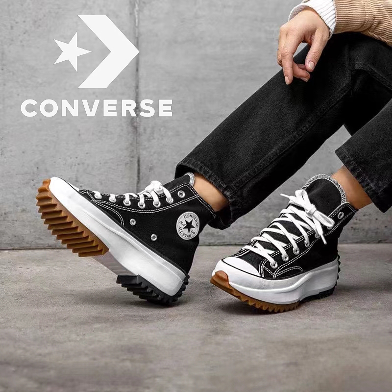 100% authentic Converse Run Star Hike รองเท้าผ้าใบ ใส่ได้ทั้งผู้หญิง&ผู้ช้าย