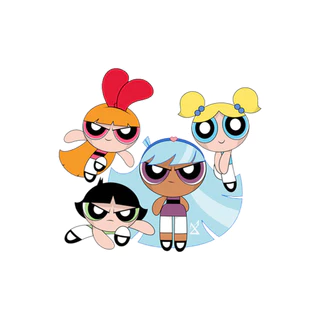 ตัวรีดการ์ตูนสุดฮิต 🌈 Powerpuffgirls 🌈 รีดง่ายแผ่นฟิมล์รีดร้อนติดเสื้อ 🌈