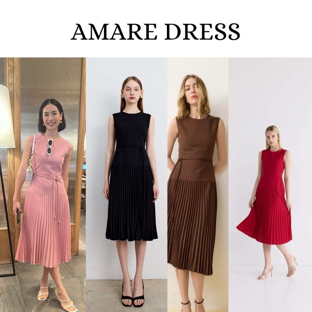 MAVE เดรส Amare Dress สี Mocha/Pink/Black/Red