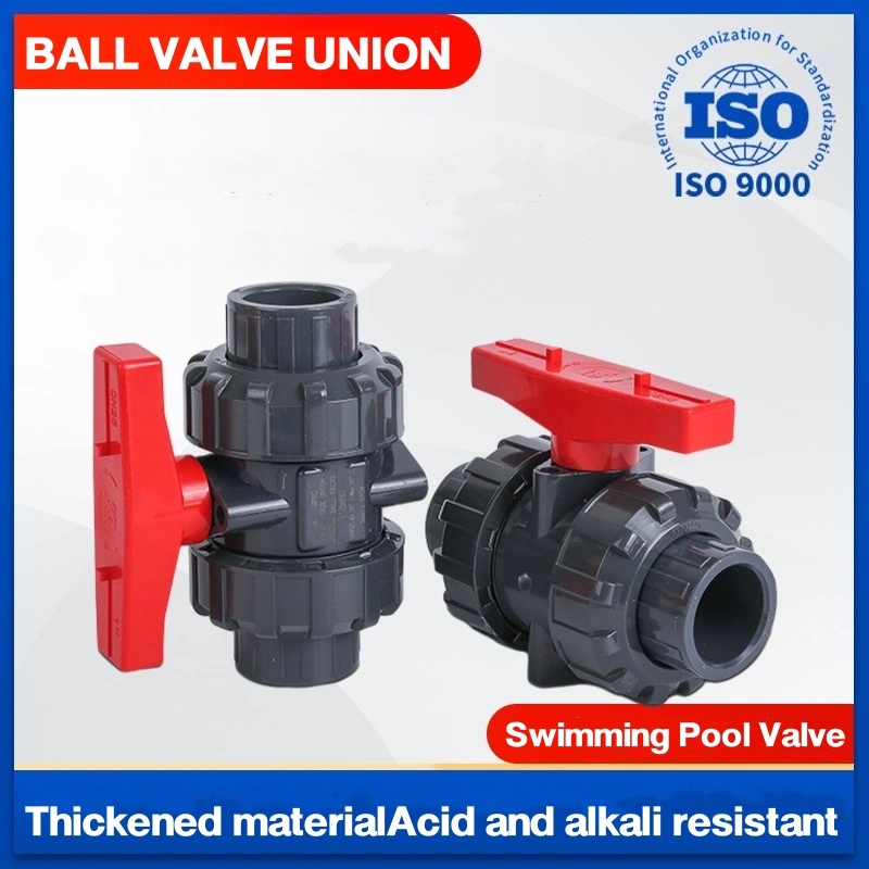 UPVC UNION BALL VALVE บอลวาล์ว 2 นิ้ว บอลวาล์ว ยูเนี่ยน ยูพีวีซี วาล์วพลาสติก Swimming Pool Valve วาล์วสระว่ายน้ำ