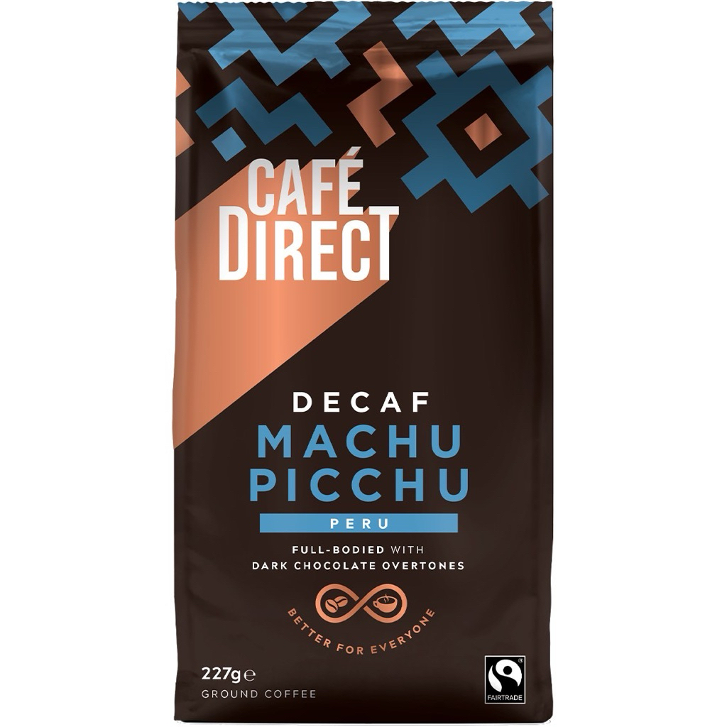 Cafe direct Machu Picchu Decaf 227g กาแฟคั่วบด ไม่มีคาเฟอีน