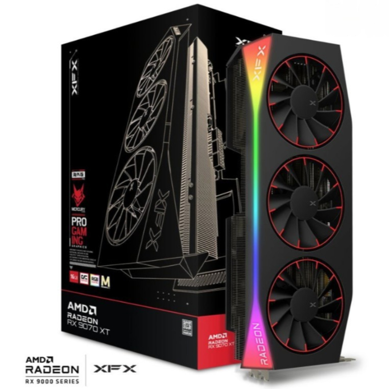 XFX MERCURY RX9070XT MAGNETIC 16GB GDDR6 BLACK