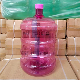 ถังน้ำPET เกรดA ขนาด 18.9ลิตรสีชมพู แบบฝาเกลียว