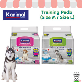 (BIG PACK) Kanimal Training Pad แผ่นรองฉี่สุนัข แผ่นรองซับ สำหรับสุนัข  (Size M / Size L)