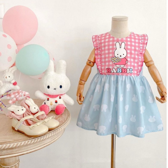 เดรส กระต่าย Rabbit สำหรับเด็กผู้หญิง