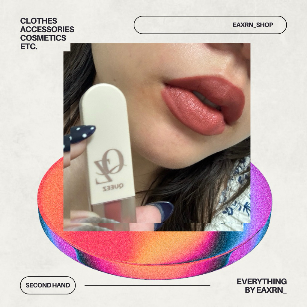 !!Second hand!! Queez Cosmetics Liquid Matte Lip Color 2g ควีซ 09Teddy