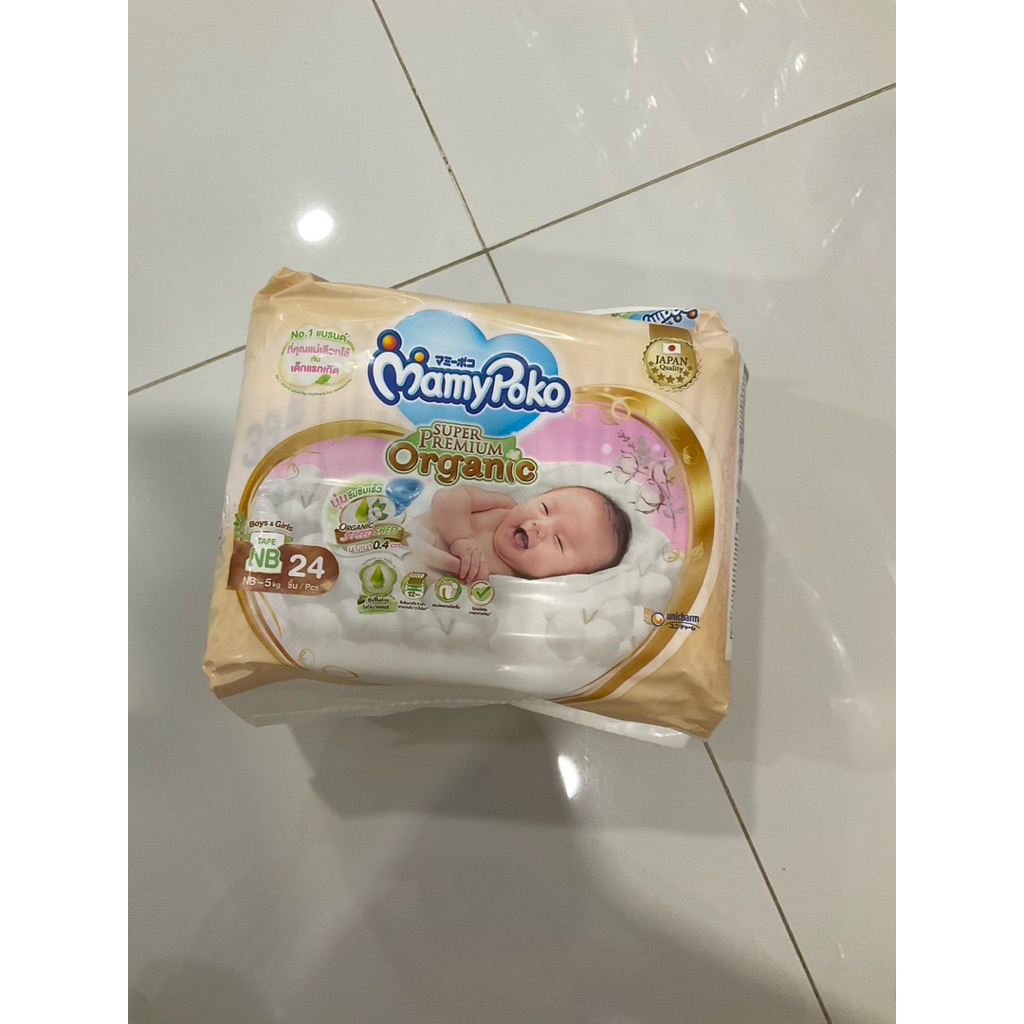 Mamypoko Tape Super Premium Organic  Size Newborn 24 ชิ้น - รูปที่ 3