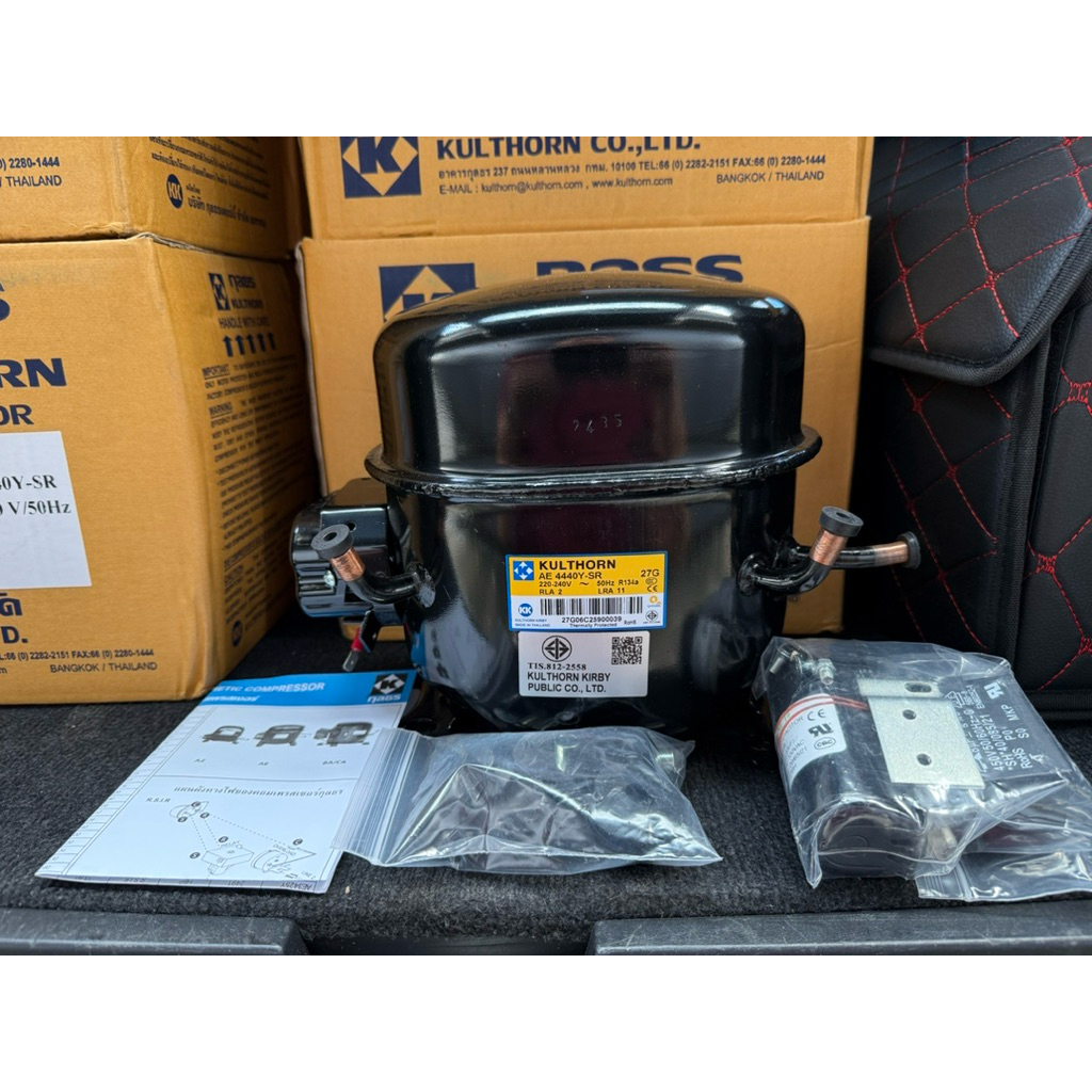 Kulthorn คอมเพรสเซอร์ตู้แช่ AE4440Y -SR , HBP ,R-134a,220V , 1/2HP,คอมใหม่มือ1