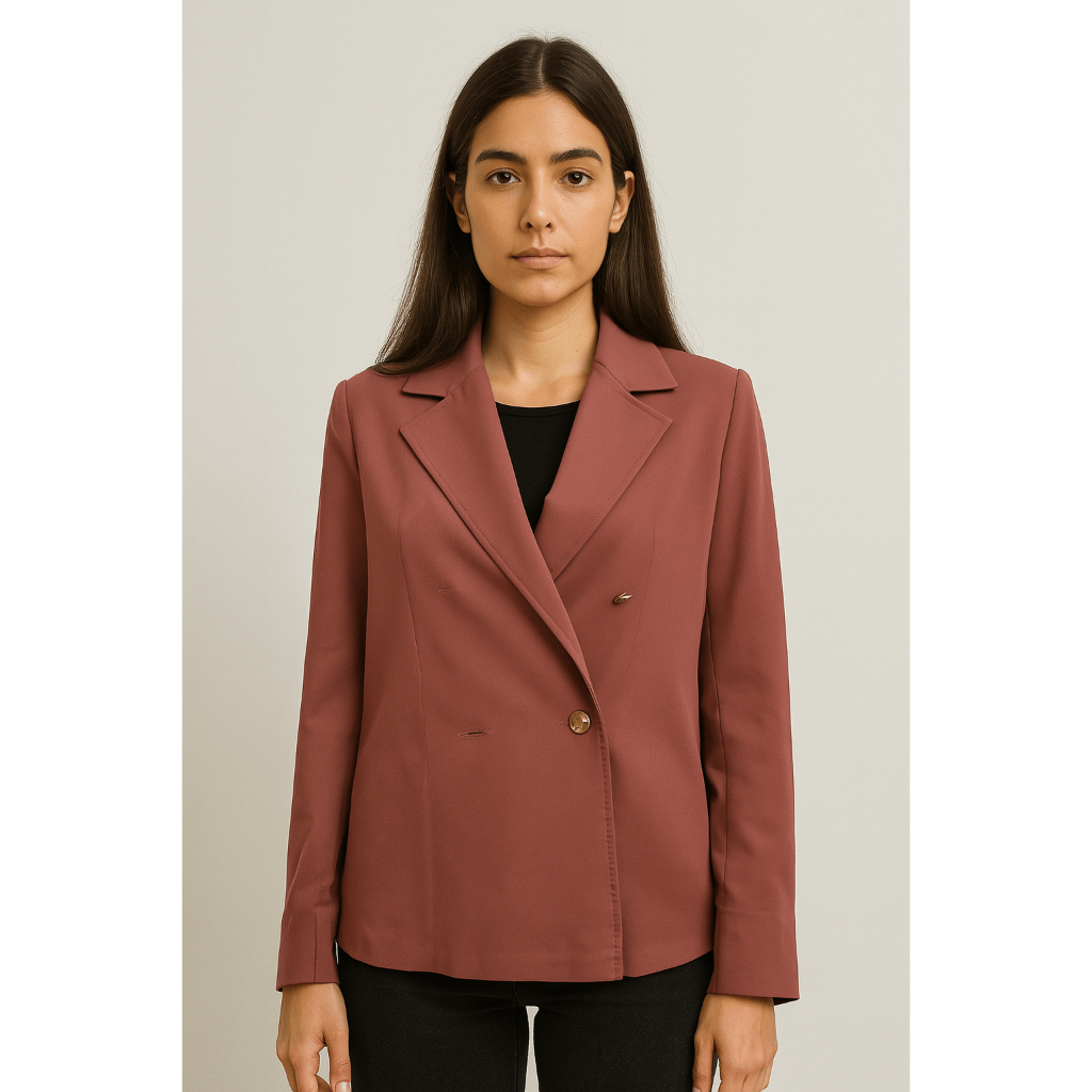 Blazer สีชมพูตัวยาว  Free size