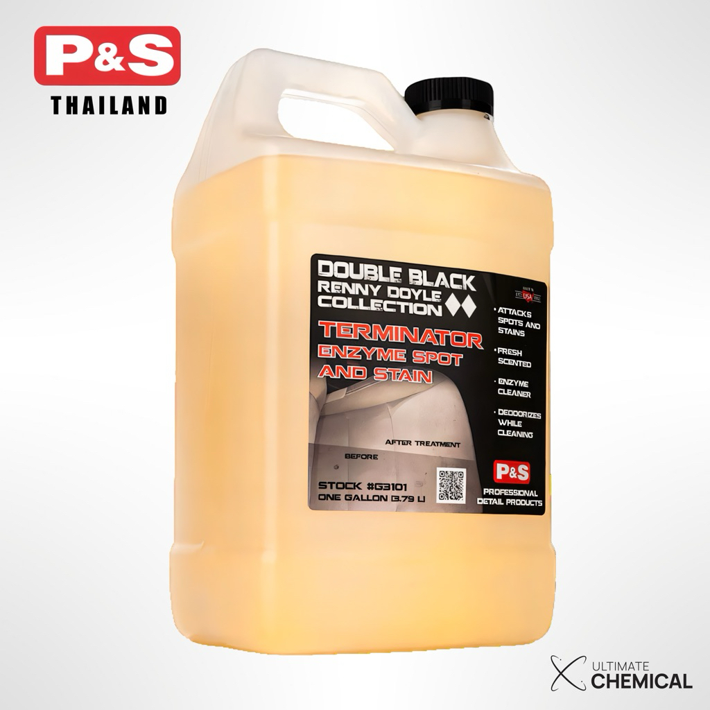 P&S Terminator Enzyme Spot And Stain 128oz น้ำยาทำความสะอาดพรม/เบาะผ้า