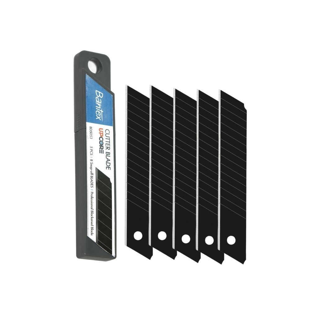 Bantex ใบมีดคัตเตอร์ ใบมีดขนาด 9มม และ18มม ใบมีดคม 5ชิ้น/กล่อง คัตเตอร์เหล็ก Cutter Blade