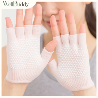 WellBuddy ถุงมือพิลาทิส ถุงมือกันลื่น (Pilates Gloves)