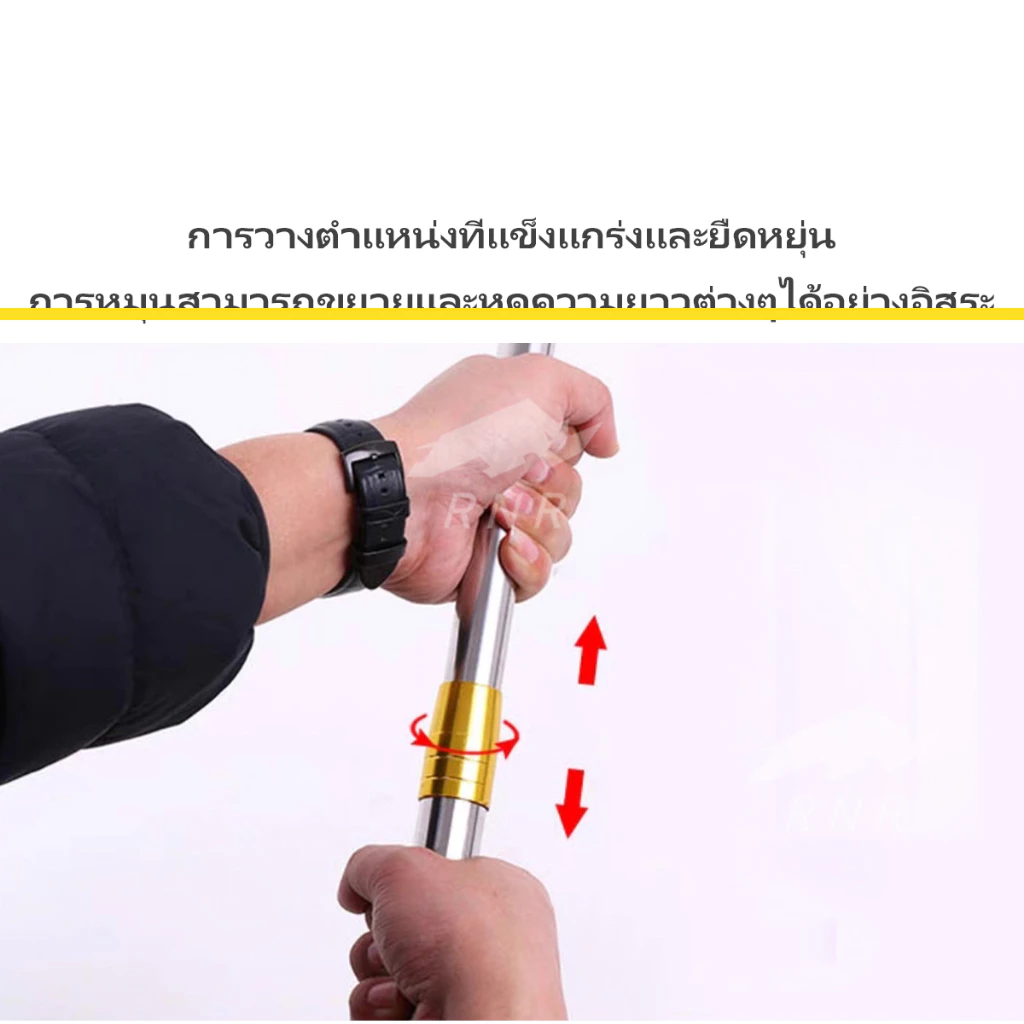 เสาค้ำเต็นท์สแตนเลส 304 ยาว 2 เมตร สีดำ thumbnail 7