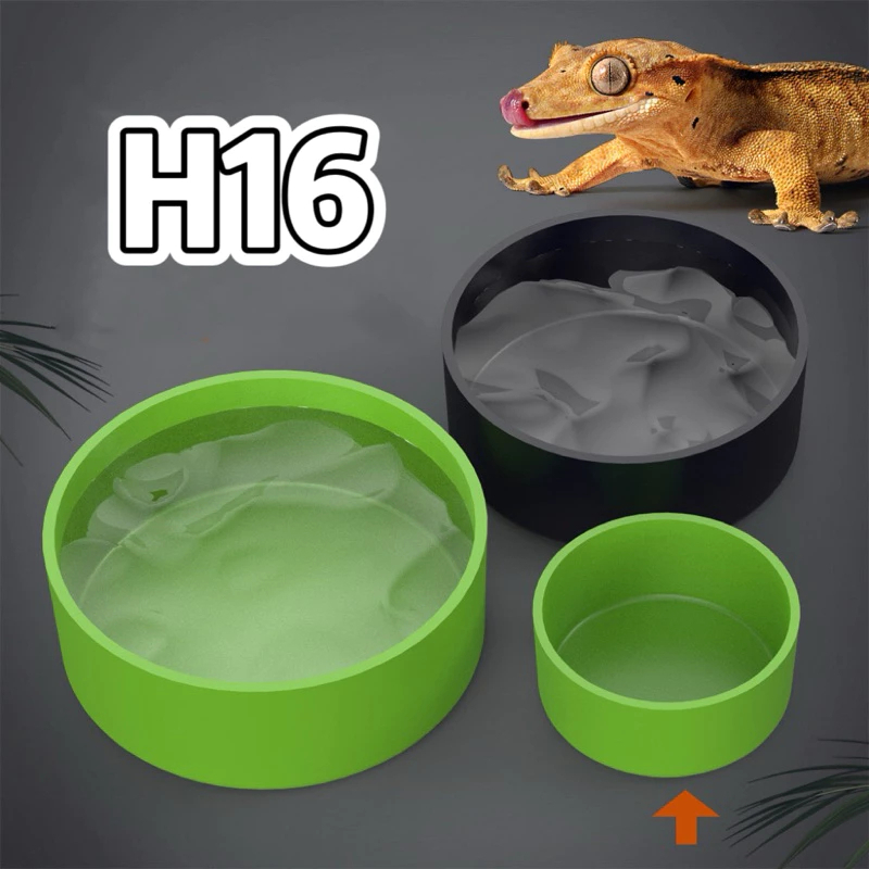 ถาดใส่อาหารและน้ำ สำหรับเต่าบกสัตว์เลื้อยคลาน NomoyPet H16 สัตว์เล็ก งู แมงมุม ตุ๊กแก