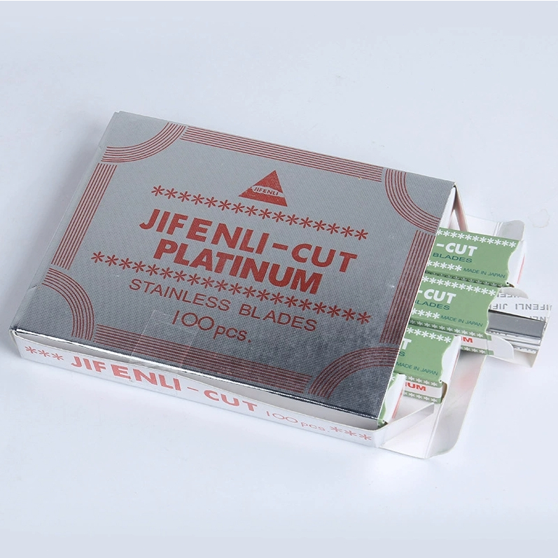 ใบมีดกันคิ้ว JIEFCNEL ใบมีดกันขนคิ้ว คม คุณภาพดี คุ้มมาก 1 กล่องใหญ่ 100ชิ้น - รูปที่ 4