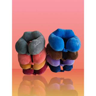 หมอนรองคอนูน ใช้เดินทางในรถยนต์ พกพาสะดวก เนื้อผ้ากำมะหยี่ 5…