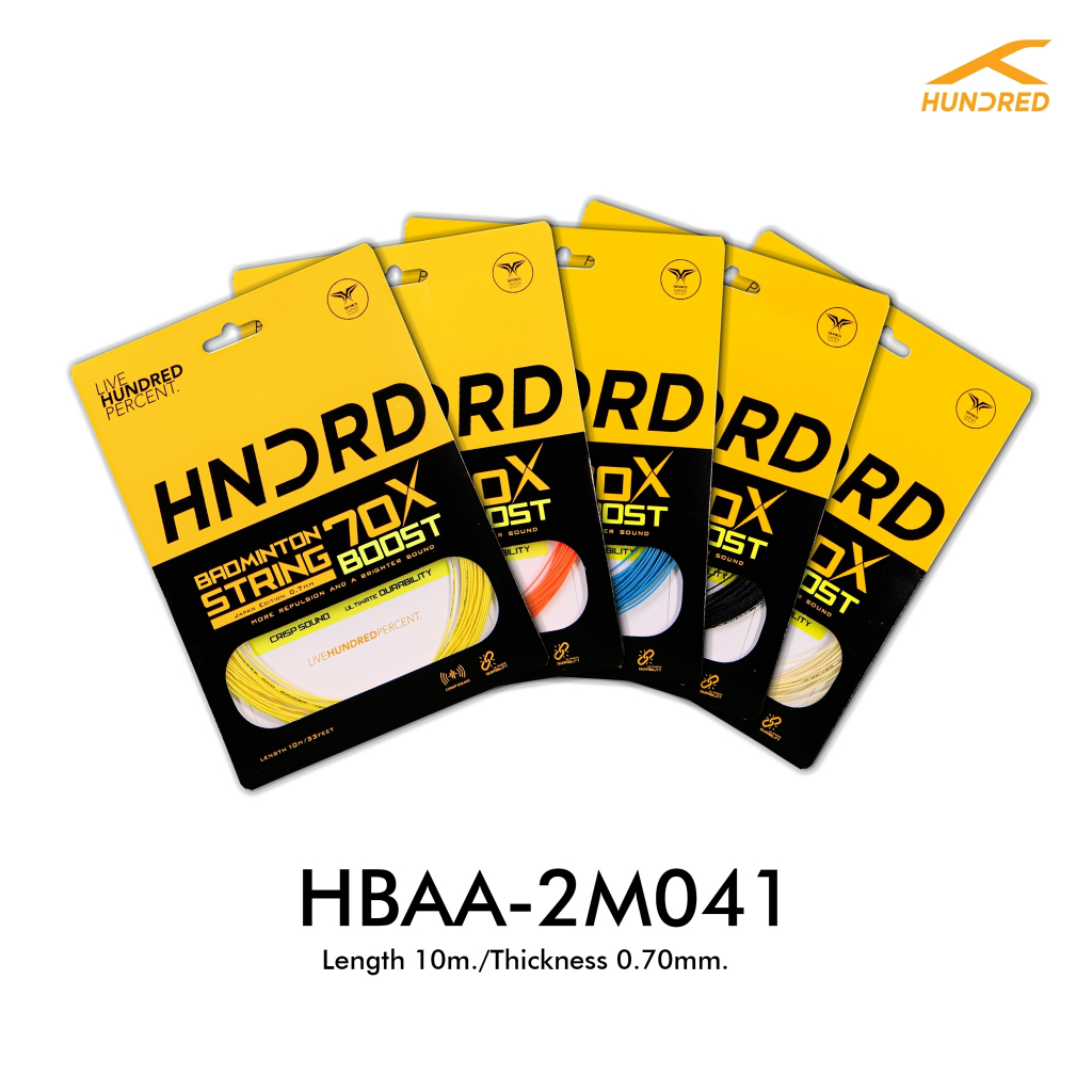 HUNDRED 70X Boost STRING 0.70 mm เอ็นแบดมินตัน​ รุ่น รูปที่ 3