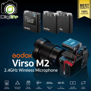 ลดล้างสต๊อก - Godox Microphone Virso M2 Wireless Microphone 2.4GHz สำหรับ Camera Smartphone Tablets & Laptop / Digilife