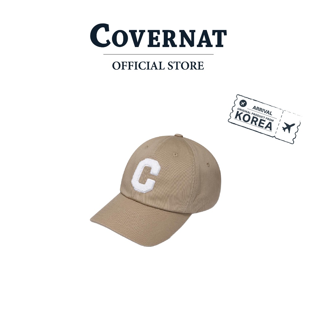 COVERNAT หมวก รุ่น [Standard Fit] C Logo B.B Cap Beige (70091SSCCAU_U5BEXX)