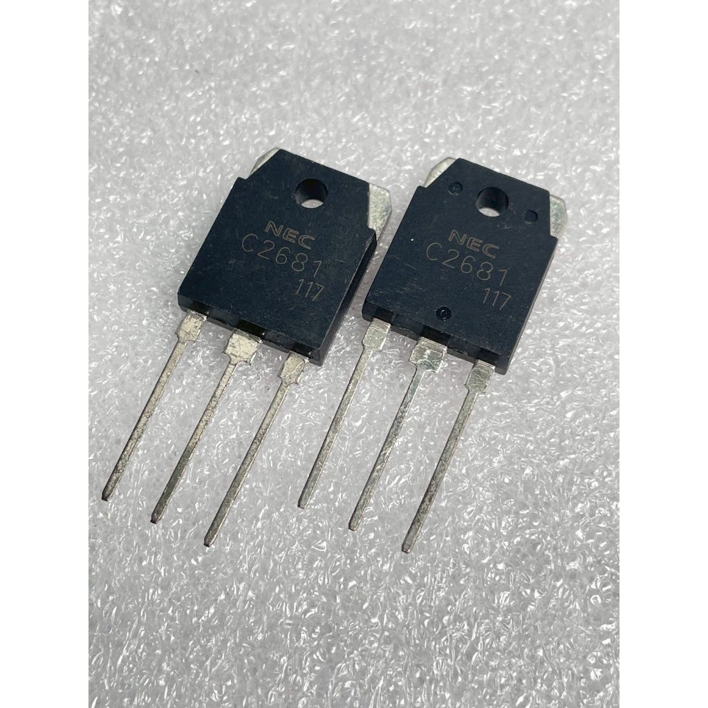 (แพ็ค1ตัว) 2SC2681 C2681 แบรนด์ NEC TO-3P Silicon NPN Power Transistors 10A 115V ทรานซิสเตอร์ 2sc268