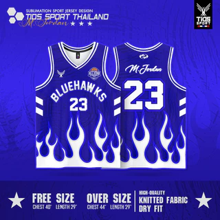 เสื้อกล้ามบาส BLUEHAWKS 23กางเกงแยก มี4สีให้เลือก