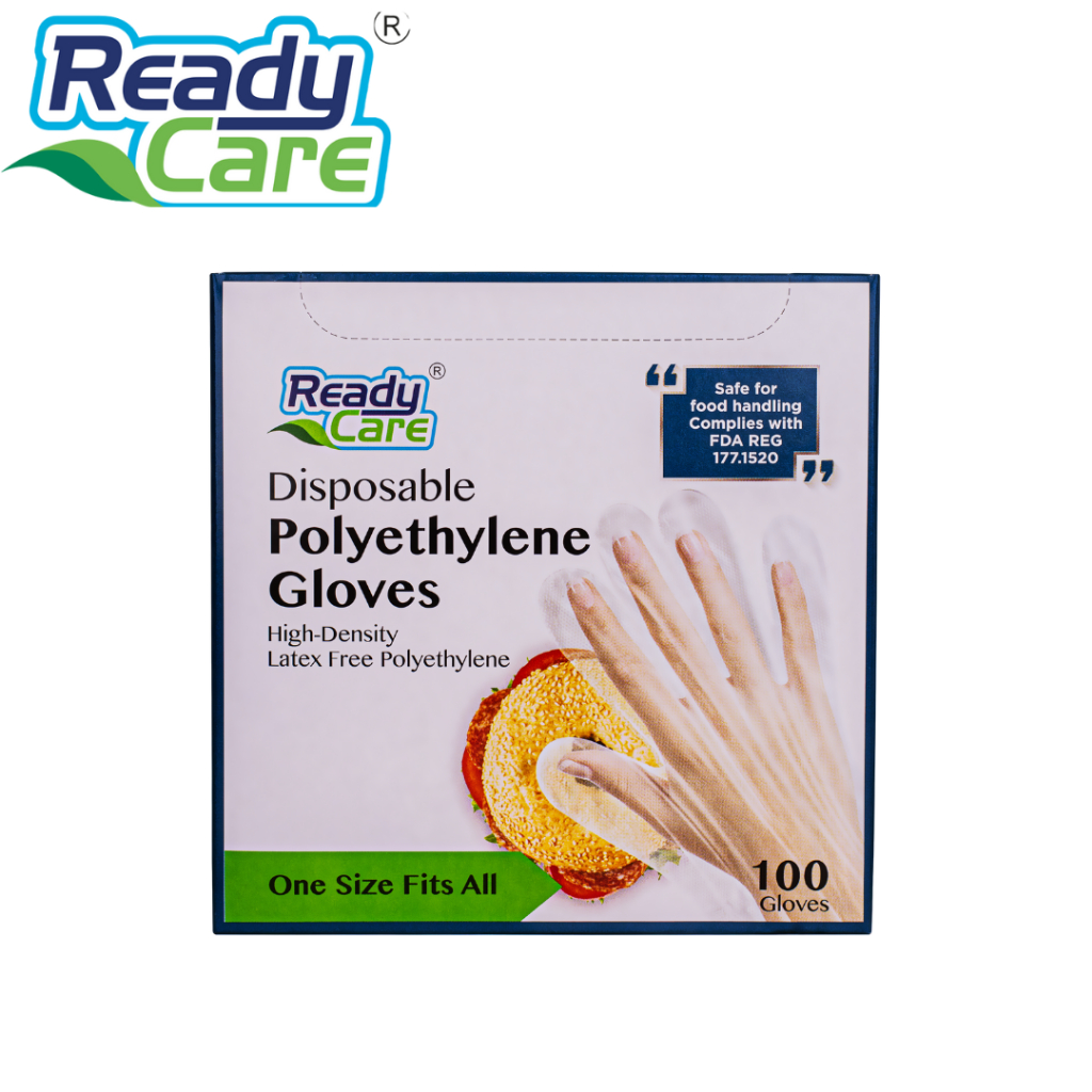 ถุงมือพลาสติก ขนาดฟรีไซส์ 12 กล่อง ( 1 กล่อง 100ชิ้น) ถุงมือประกอบอาหาร เอนกประสงค์ ใช้แล้วทิ้ง