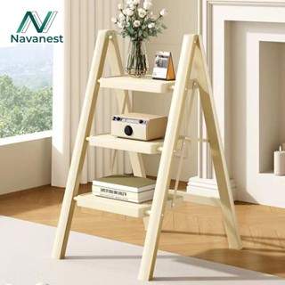 Navanest บันได บันไดพับได้ 3/4/5 แป้นเหยียบใหญ่ขึ้น ชั้น รับ…