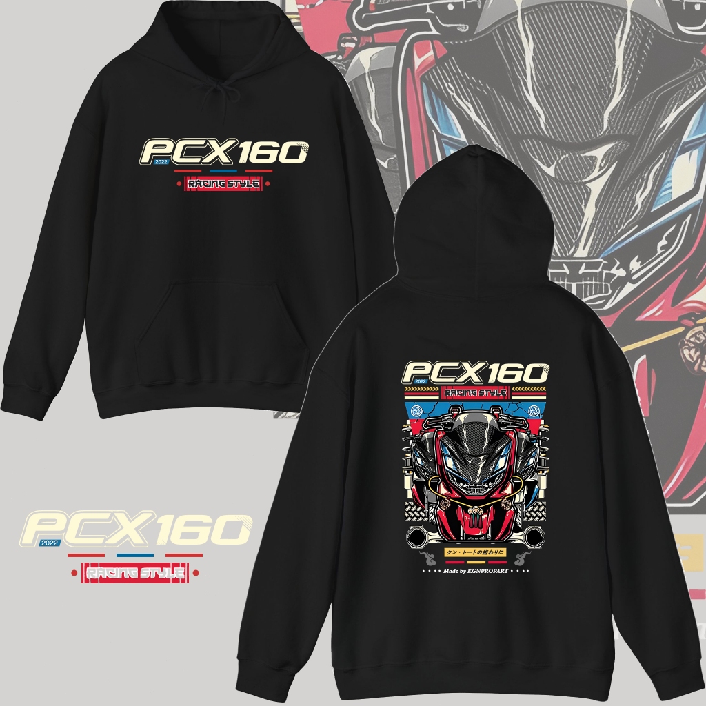 KGNPRO | เสื้อฮู้ด PCX 2023 | Hoodie | Polar Fleece ผ้าสำลี | Motocycle