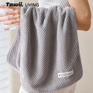 Tawii. ผ้าเช็ดตัว 35*75cm ผ้าขนหนู เนื้อนุ่ม ผ้าเช็ดผม ซับน้ำดีขนไม่หลุด ไมโครไฟเบอร์