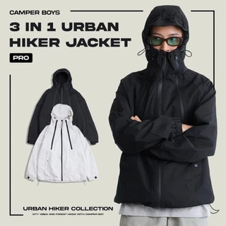 3 IN 1 URBAN HIKER JACKET - PRO แจ็คเก็ตสไตล์ GORPCORE ที่ออกแบบพิเศษให้ใส่ได้ทั้งในป่าและในเมือง