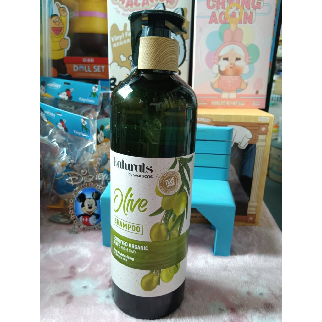 Naturals by watsons olive shampoo certified organic 490ml.exp27