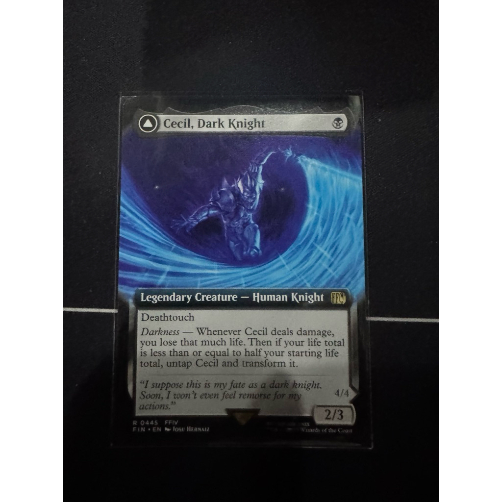 MTG Final Fantasy Variants: Cecil, Dark Knight (0445 - Extended Art)