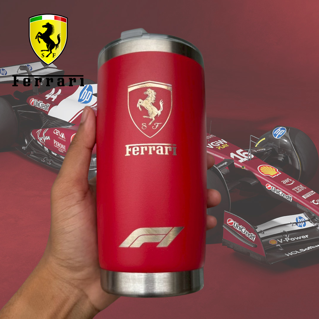 ใหม่!! แก้วเก็บความเย็น 🏎️ฟอร์มูลาวัน Formula 1 ทีม F1 Ferrari ขนาด 20 ออนซ์