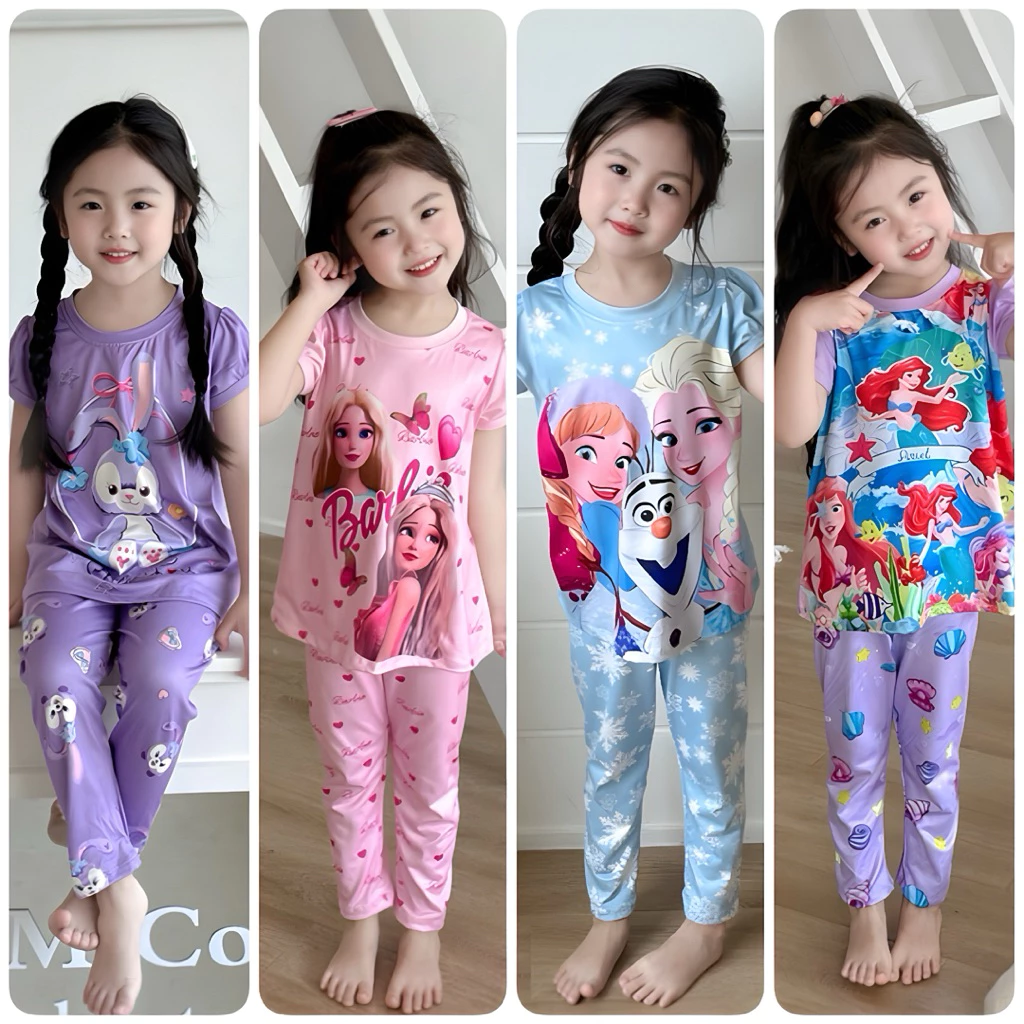ชุดเซ็ตเด็กหญิง BB Kids แขนตุ๊กตา ผ้าคอตตอน thumbnail 6