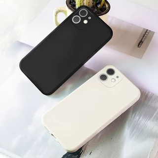 เคสป้องกันเลนส์สำหรับ iPhone 11 13 17 16 15 14 12 Pro Max 13pro 6 7 8 6s Plus X XR Xs Max SE 2020 2022 ฝาหลังสีแคนดี้