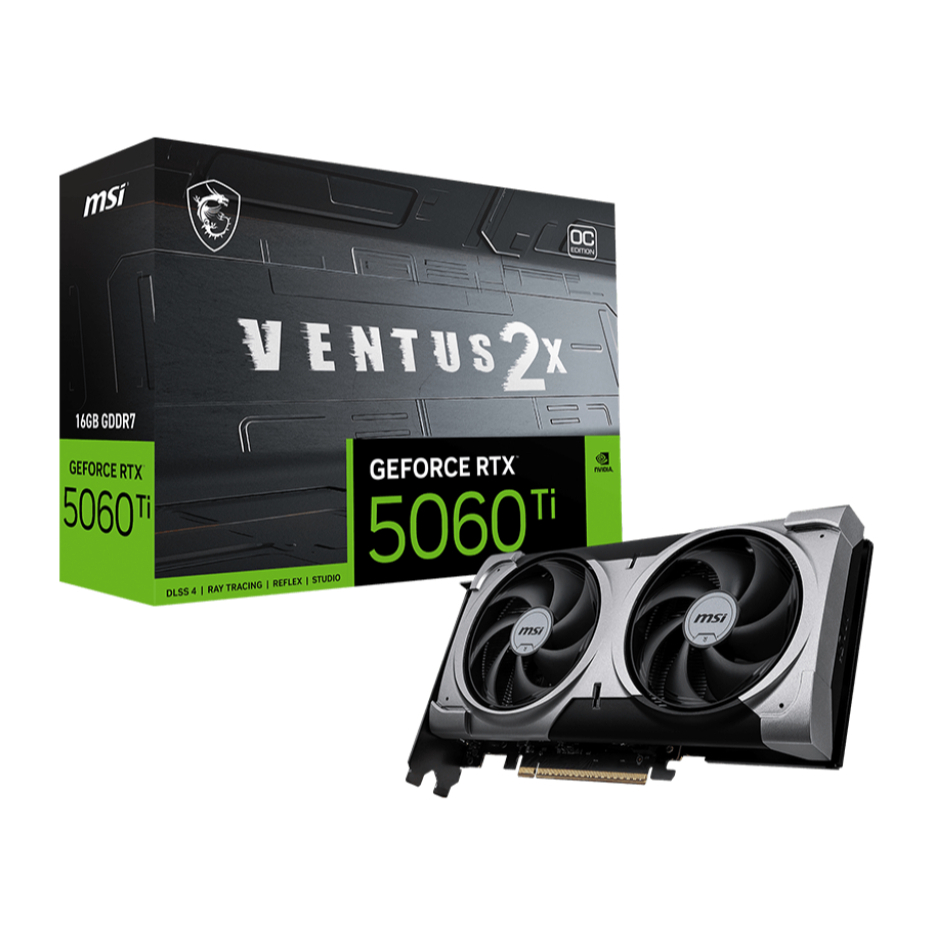 MSI GeForce RTX 5060 Ti 16G VENTUS 2X OC PLUS