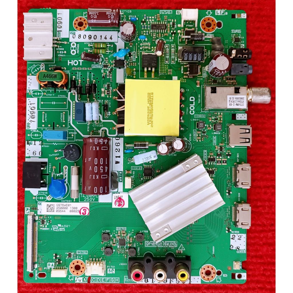 เมนบอร์ดทีวี SHARP สำหรับรุ่น 2T-C42BB1M พาสบอร์ด QPWBNG976WJ1N