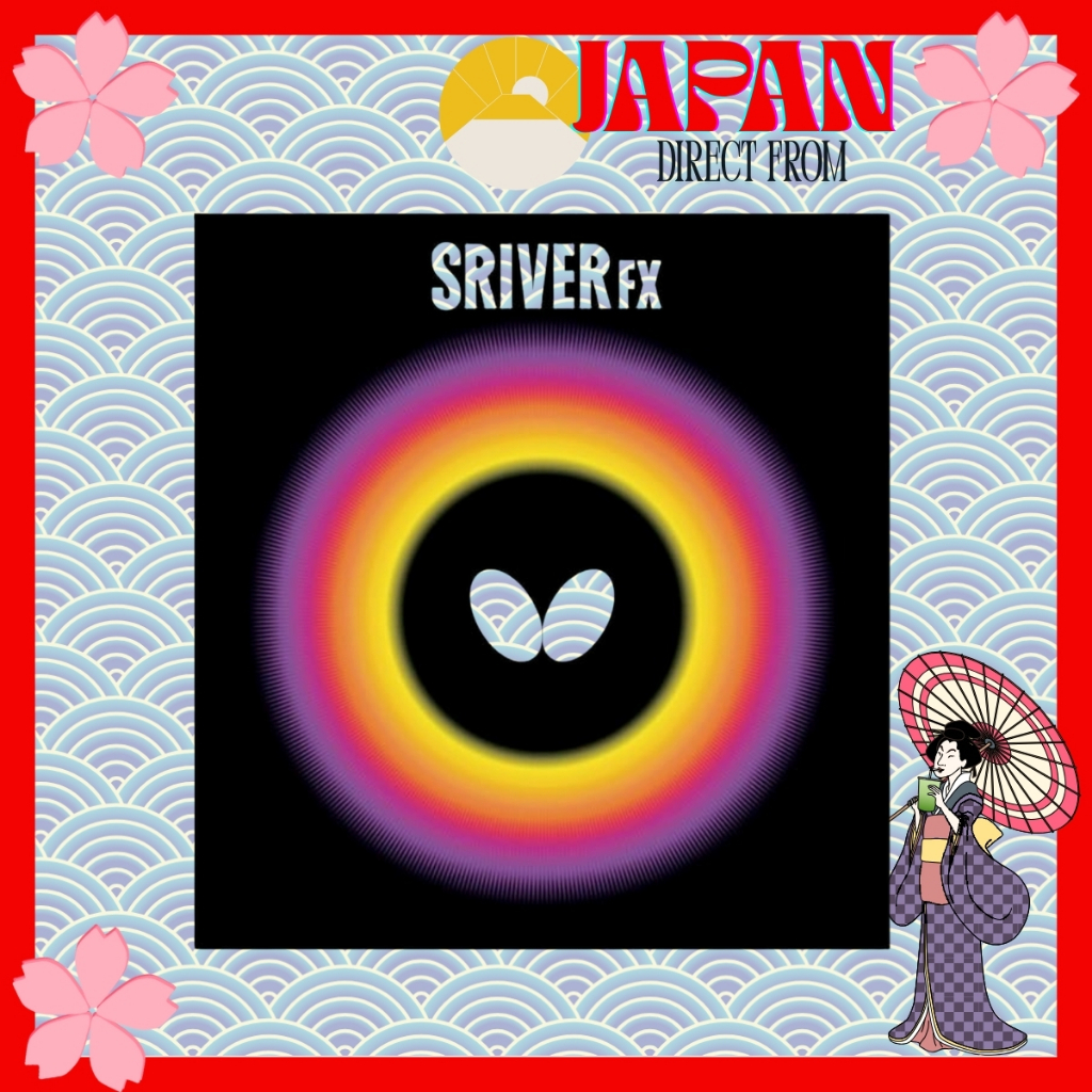 05060 - Butterfly SRIVER FX Table Tennis Rubber - Fast Attack & Precision Control  Direct from Japan