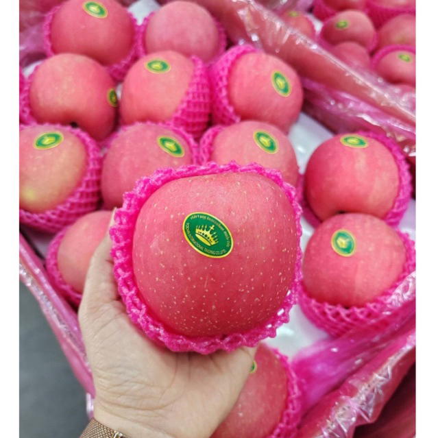 แอปเปิ้ลฟูจิ หวาน กรอบ (Fresh Apple ไม่ระบุตรา) 4 ลูก ลูกใหญ่ หวาน หอม กรอบ อร่อย