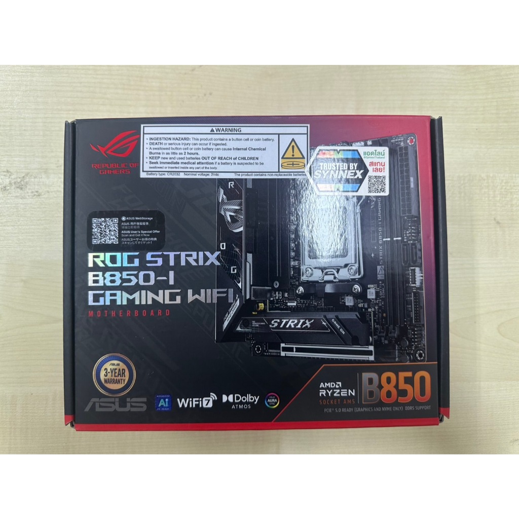 ASUS ROG-STRIX-B850-I-GAMING-WIFI DDR5 [มือสอง]