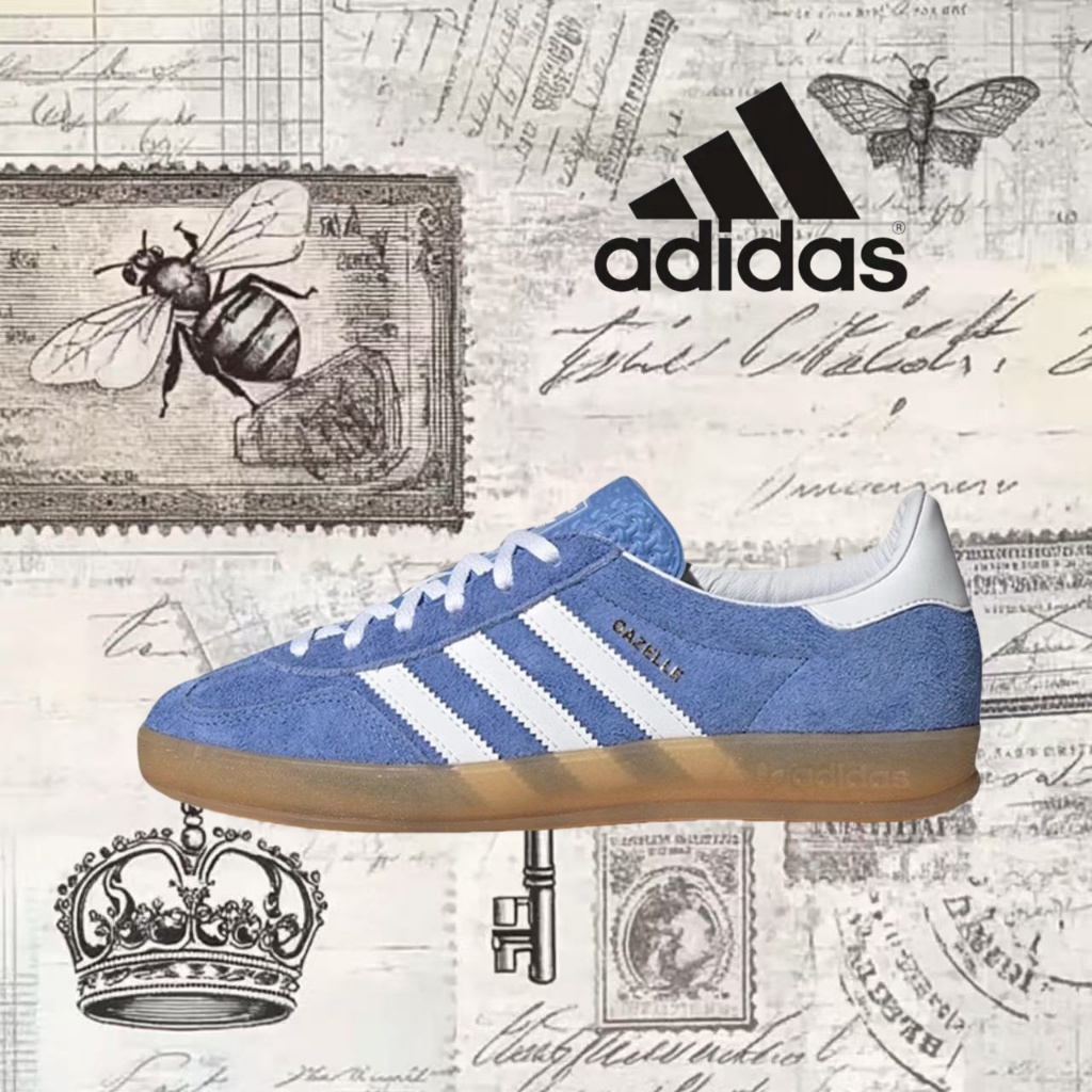 🎉（ของแท้ 100 %）adidas originals Samba OG HQ8717 สีน้ำเงิน