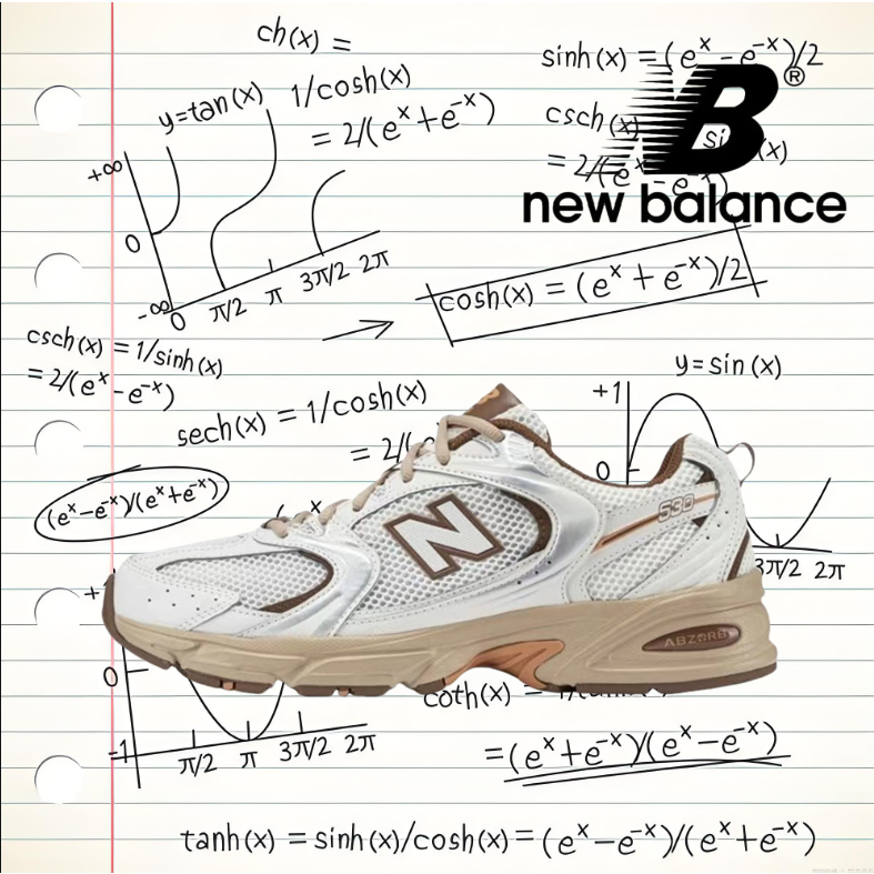 （ของแท้ 100 %）🍒New Balance 530 MR530NI สีขาว/น้ำตาล