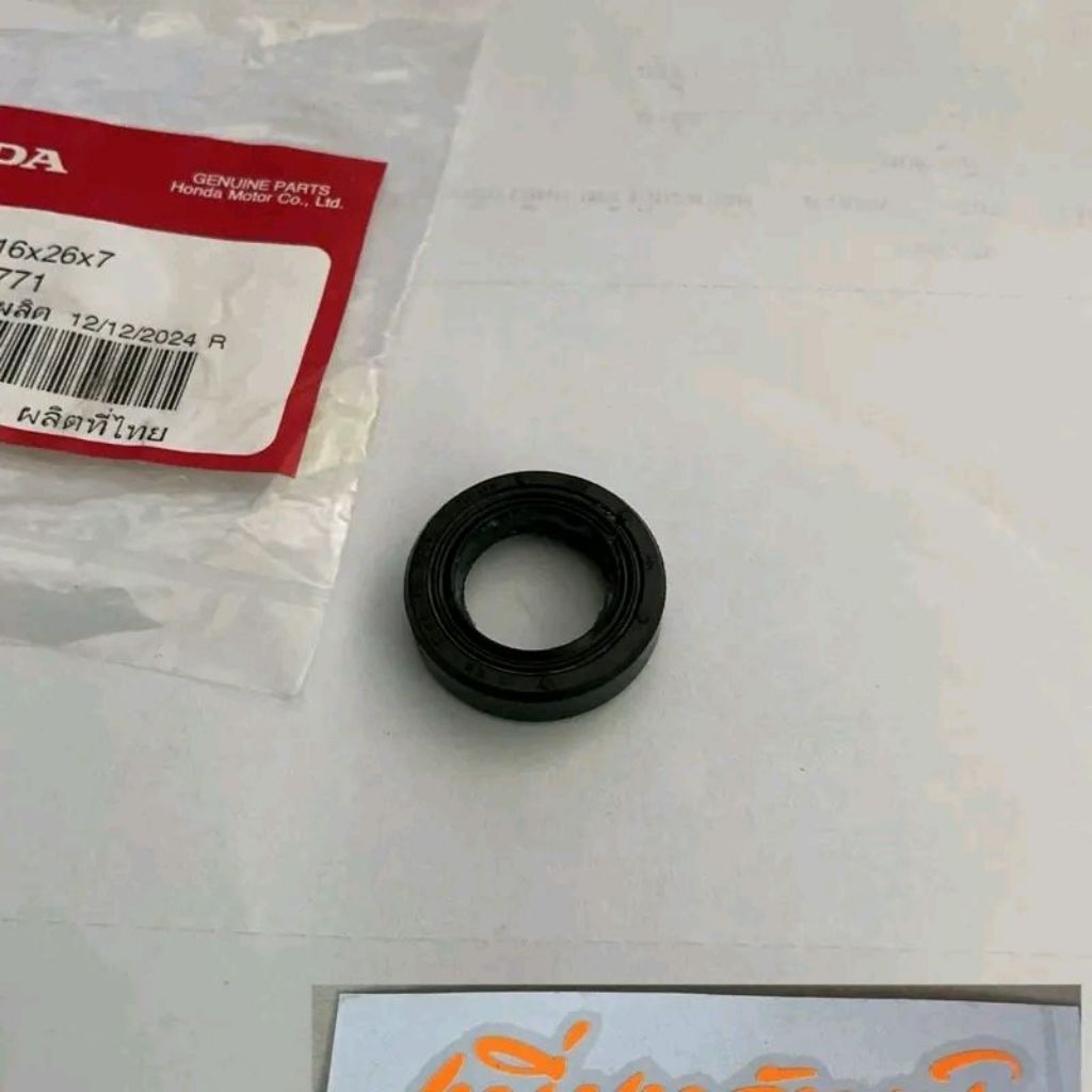 ซีลกันน้ำมัน 16*26*7ซีลจานไฟ HONDA ICON / SCOOPY-I / ZOOMER-X / SPACY-I 91201-GCC-771