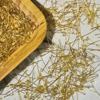 หมุดพินหัวกลม หมุดสแตนเลส 100 ชิ้น ขนาด24 มิล DIY
