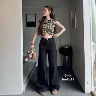ᴍᴏɴᴀ ᴊᴇᴀɴꜱ✨กางเกงยีนส์ขากระบอกใหญ่ สีฟอก ผ้านุ่ม Baggy jeans กางเกงยีนส์ผู้หญิง