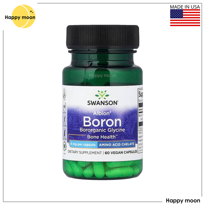 Swanson, Albion® Boron, 6 mg, 60 Vegan Capsules
