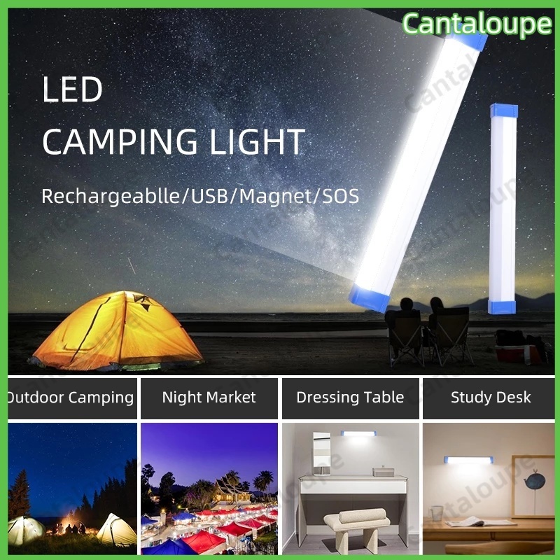 ไฟฉุกเฉินLED ไฟสว่าง แถมฟรีสายชาร์จ ชาร์จแบตได้ แบตทน (ปรับได้ 3 โหมด)