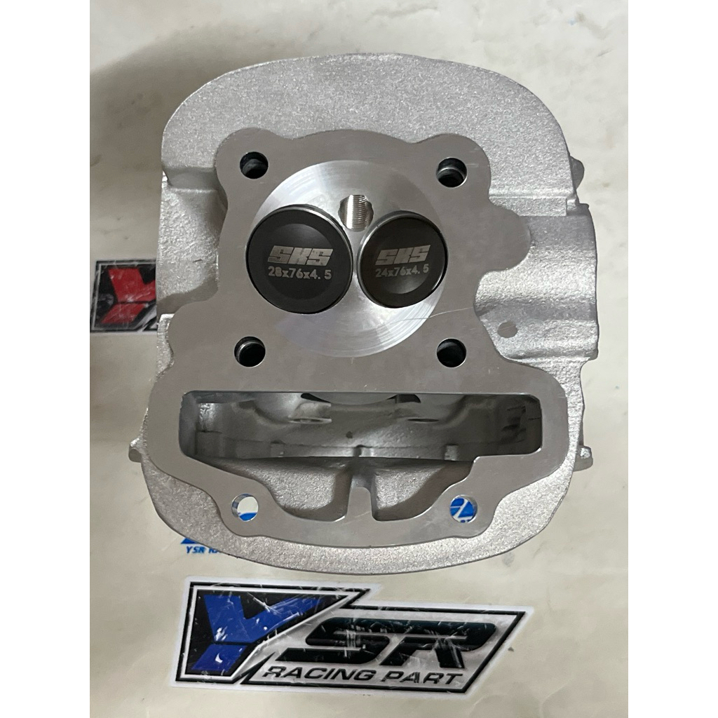 [NEW]🔥🔥ฝาสูบแต่ง(SKS)สำหรับรถW110I 2021-22,W125I 2023-24ตรงรุ่นขนาดV24-28-4.5 มิล หลอดตรง