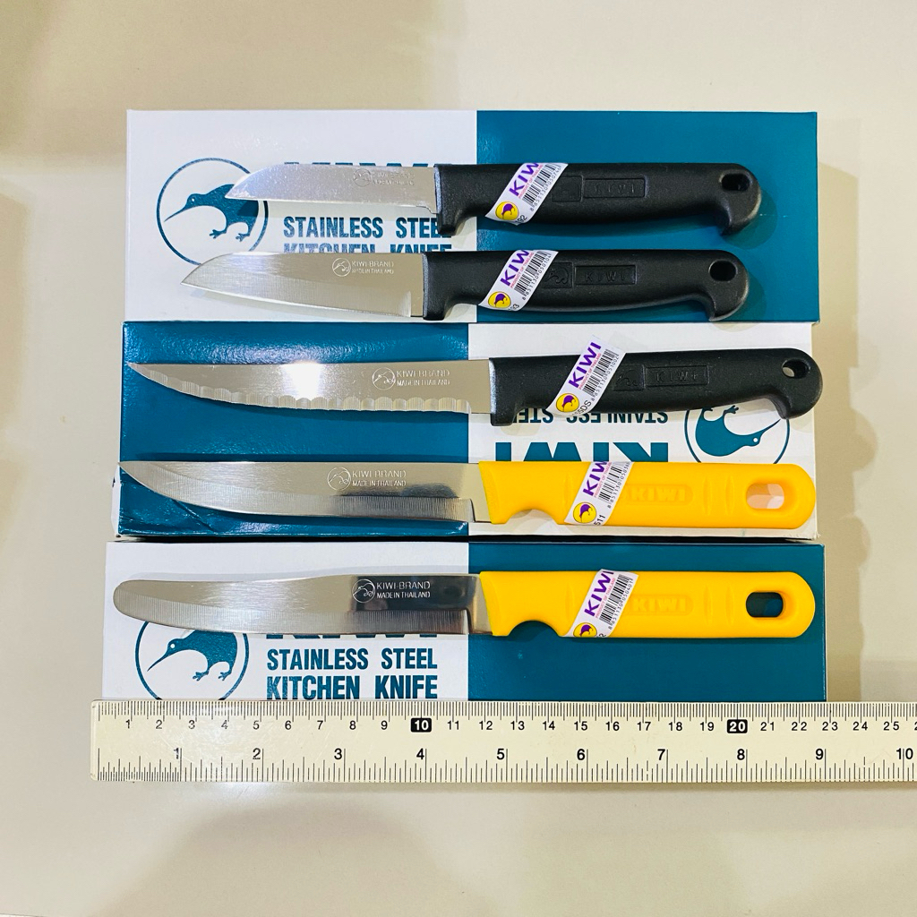 KIWI มีด ด้ามพลาสติก มีดปอก มีดปอกผลไม้ มีดปลายแหลม มีดเล็ก (No.192/193/155DS/511/512) มีดทำครัว มีดทำอาหาร กีวี่