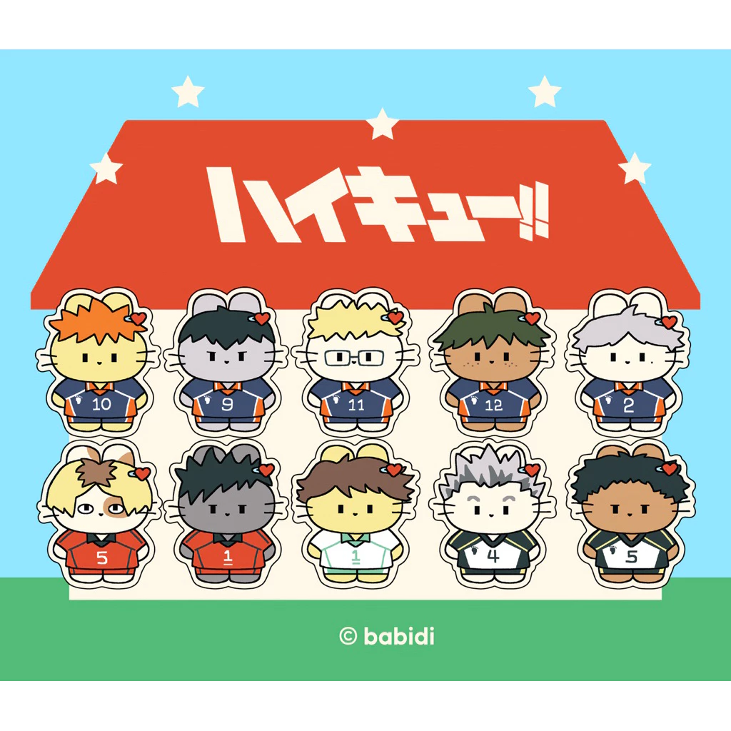 (Sticker flake) แฟนอาร์ต : HAIKYUU สติกเกอร์กระต่ายไฮคิว ขนาด 5 cm